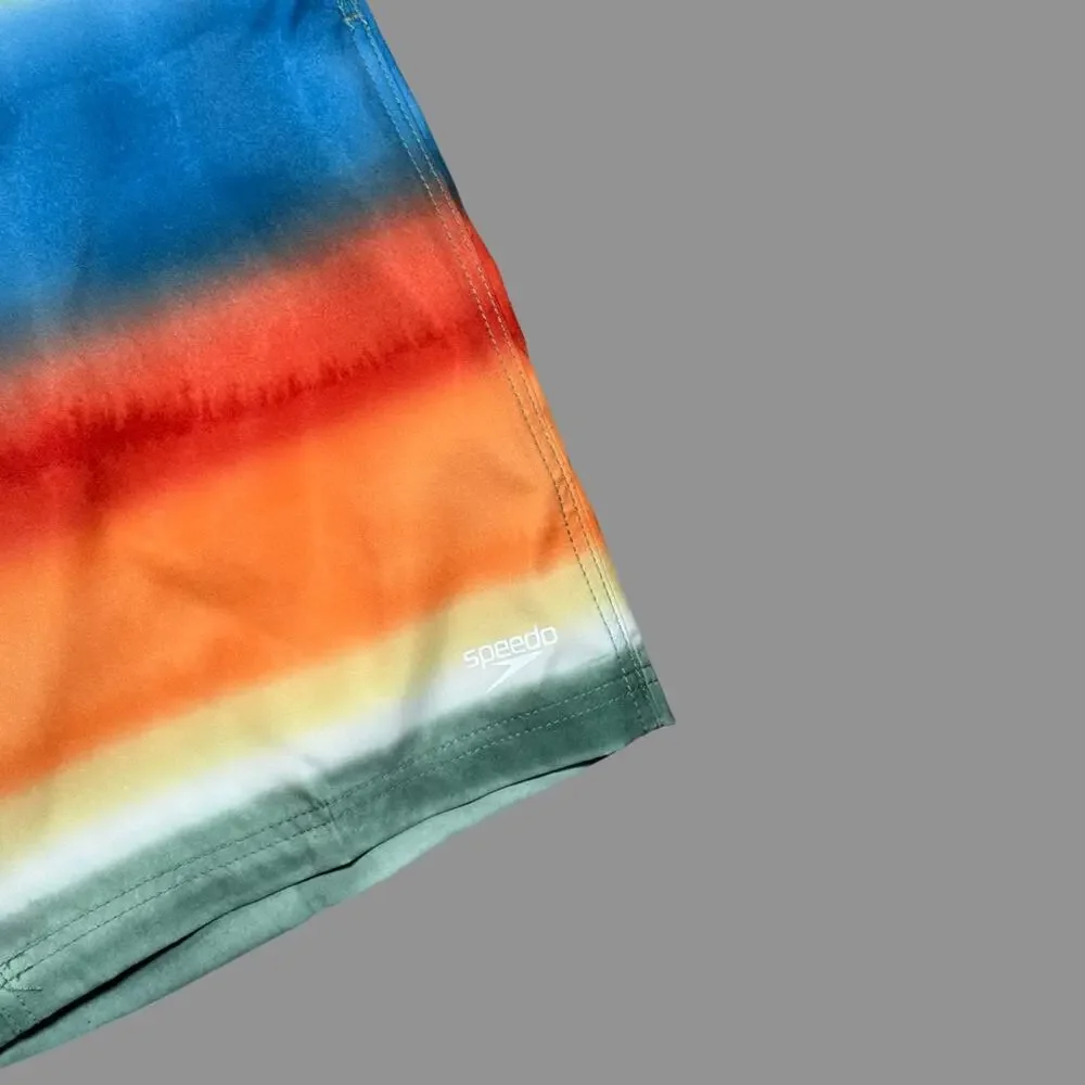 Speedo Coastal Ombre Swim Trunks Eco Stretch L NWT
